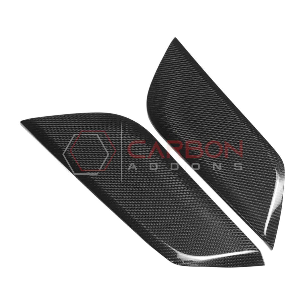 2024+ S650 Mustang Real Carbon Fiber Center Console Side Trim Covers