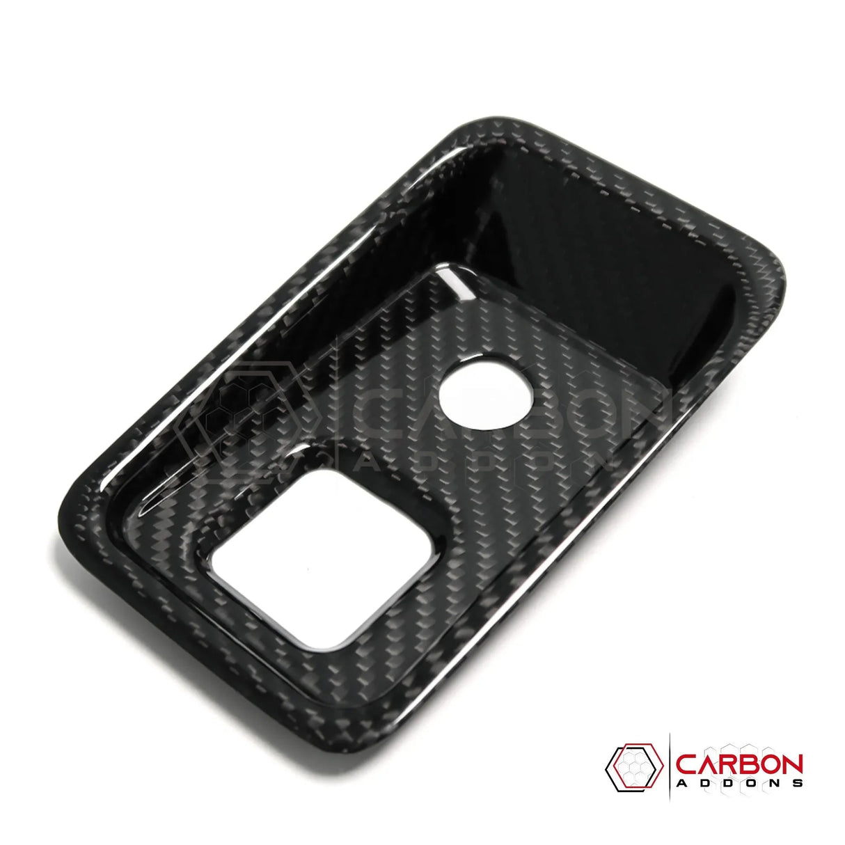 C8 Corvette Carbon Fiber Parking Brake / HUD Button Control Trim Cover (2020–2026)