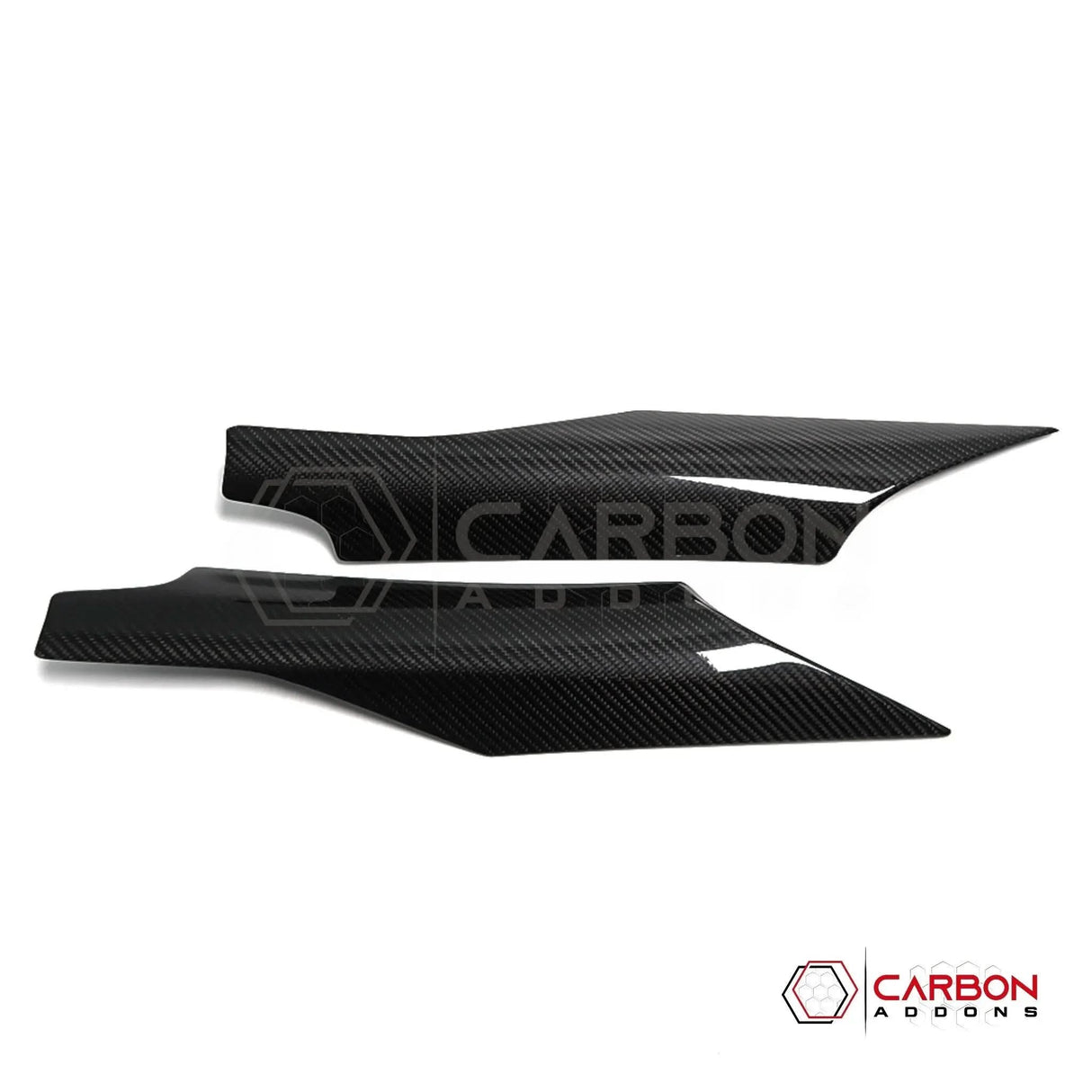 C8 Corvette Real Carbon Fiber Door Speaker Upper Trim Covers | Interior Upgrade (2020–2026)