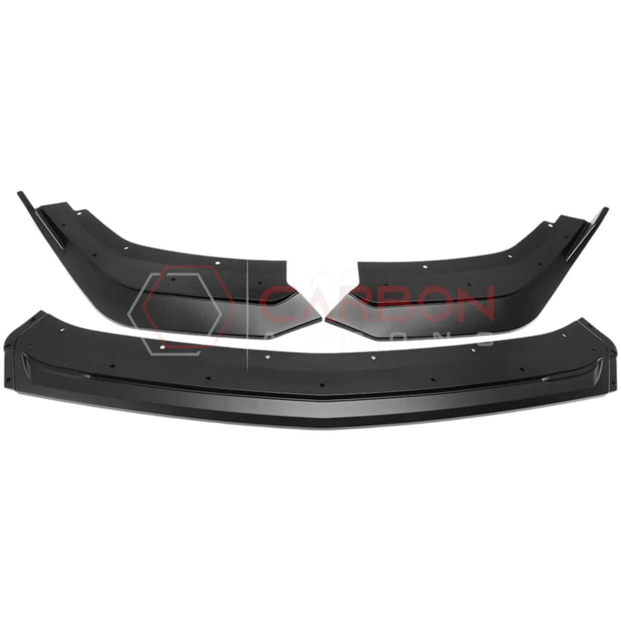 2024+ Mustang GT Ecoboost Dark Horse Front Bumper Lip Splitter Extensions | 3pcs ABS