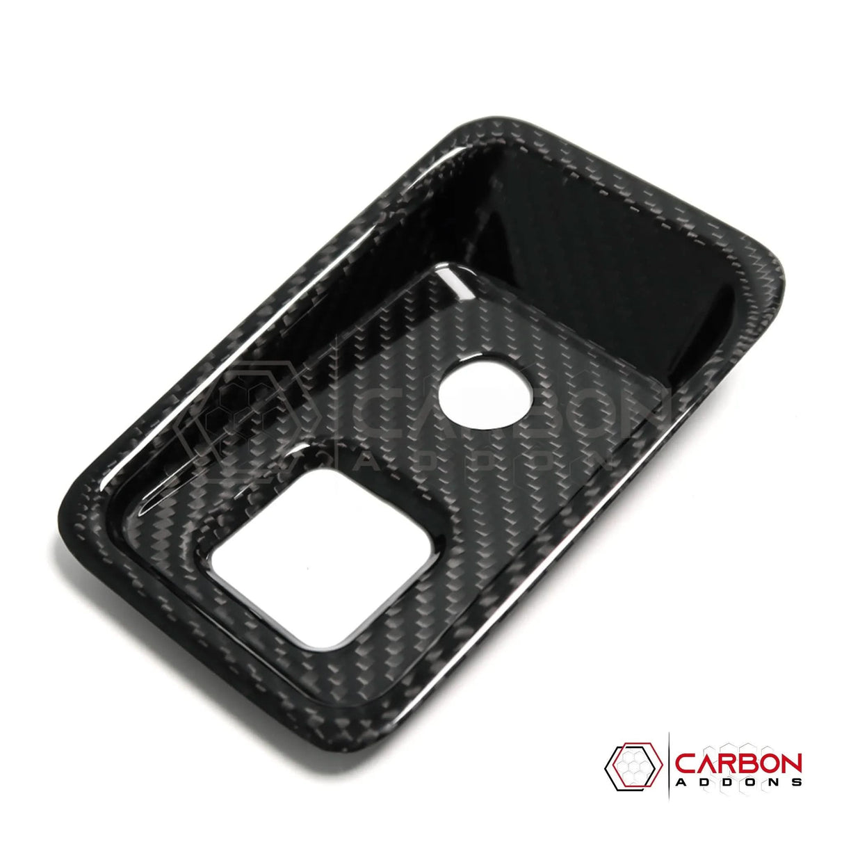 C8 Corvette Carbon Fiber Parking Brake / HUD Button Control Trim Cover (2020–2026)