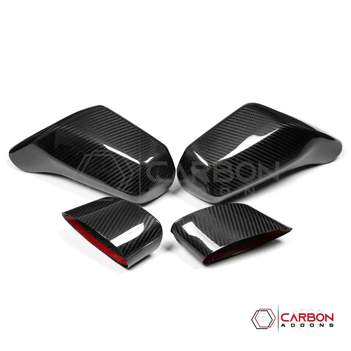 C7 Corvette (2014–2019) Dry Carbon Fiber Side Mirror Cap Covers – Fits Stingray, Z06, Grand Sport & ZR1