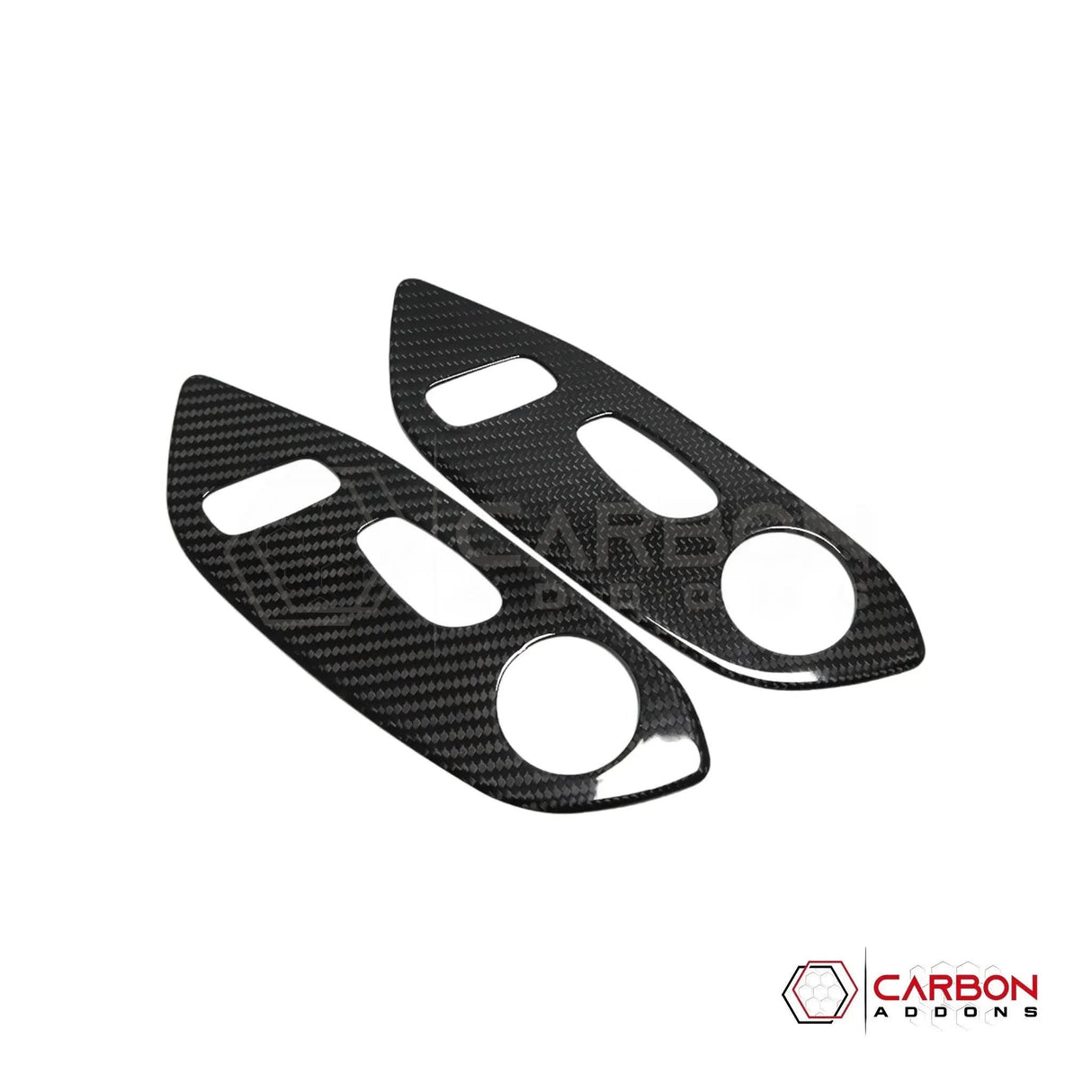 C8 Corvette Real Carbon Fiber Seat Control Adjuster Trim Covers | Interior Upgrade (2020–2026)