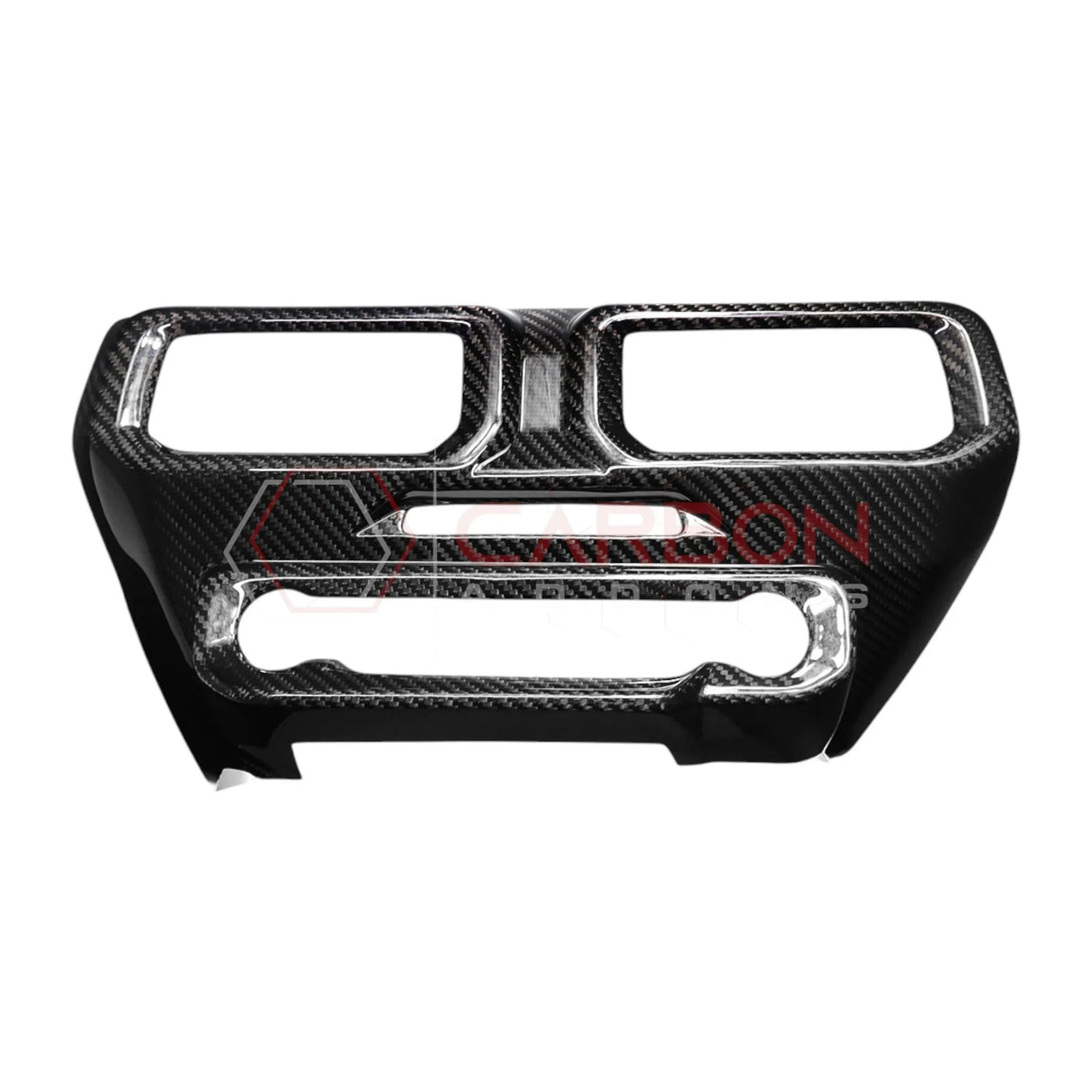 2024+ S650 Mustang Hard Carbon Fiber Dashboard Center AC Vent Trim Cover
