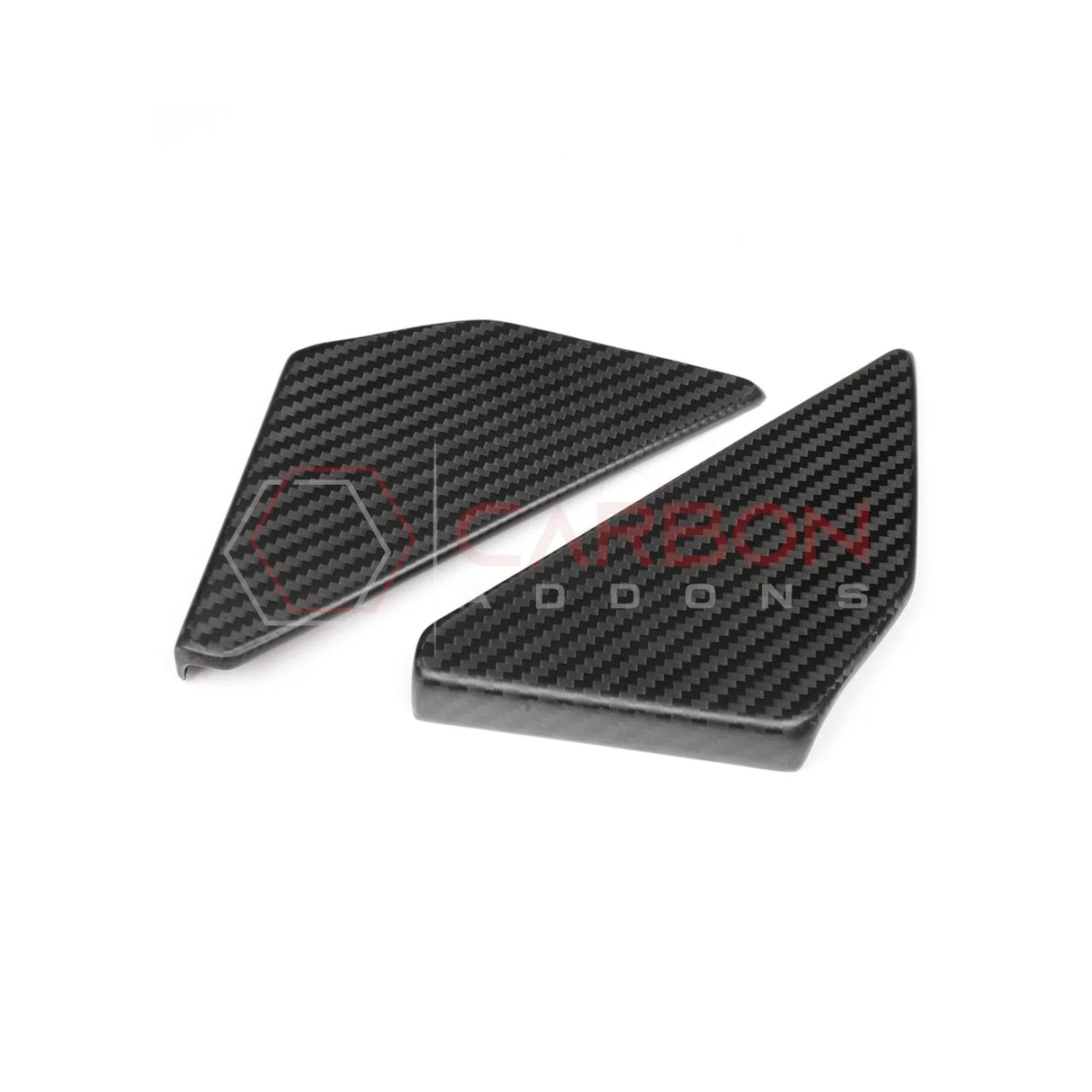 2021–2025 Ford Bronco Rear Door Window Triangle Trim Carbon Fiber Covers