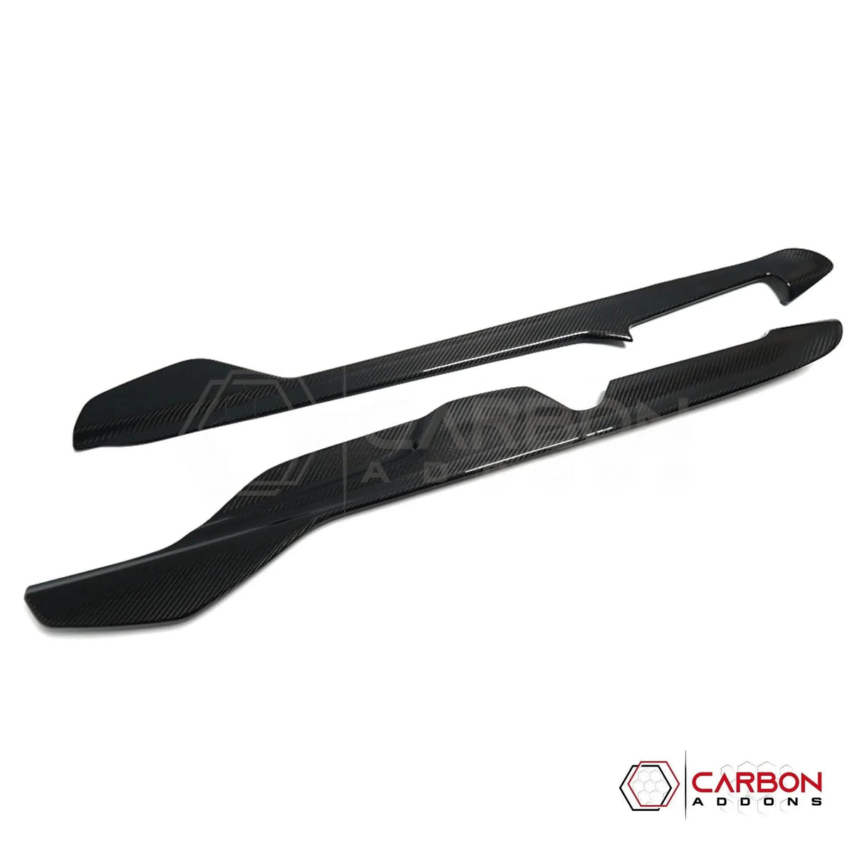 2020+ C8 Corvette Real Dry Carbon Fiber Center Console Lower Trim Covers | Interior Overlay