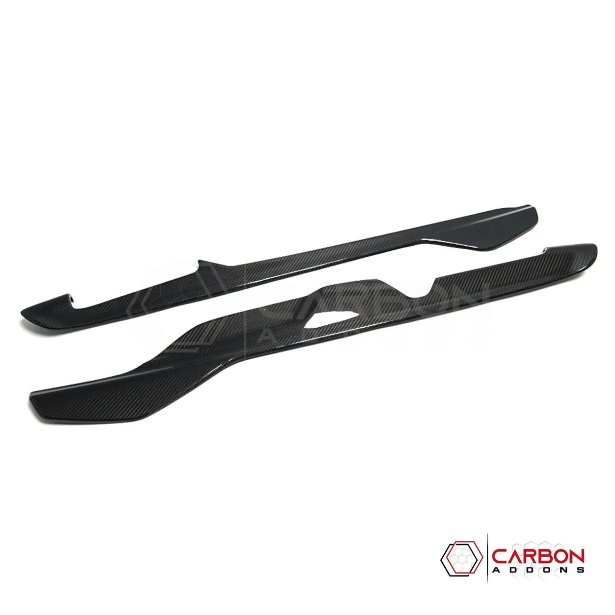 2020+ C8 Corvette Real Dry Carbon Fiber Center Console Lower Trim Covers | Interior Overlay