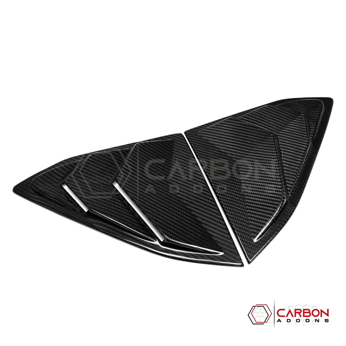 C8 Corvette Coupe Carbon Fiber C Pillar Quarter Window Louvers