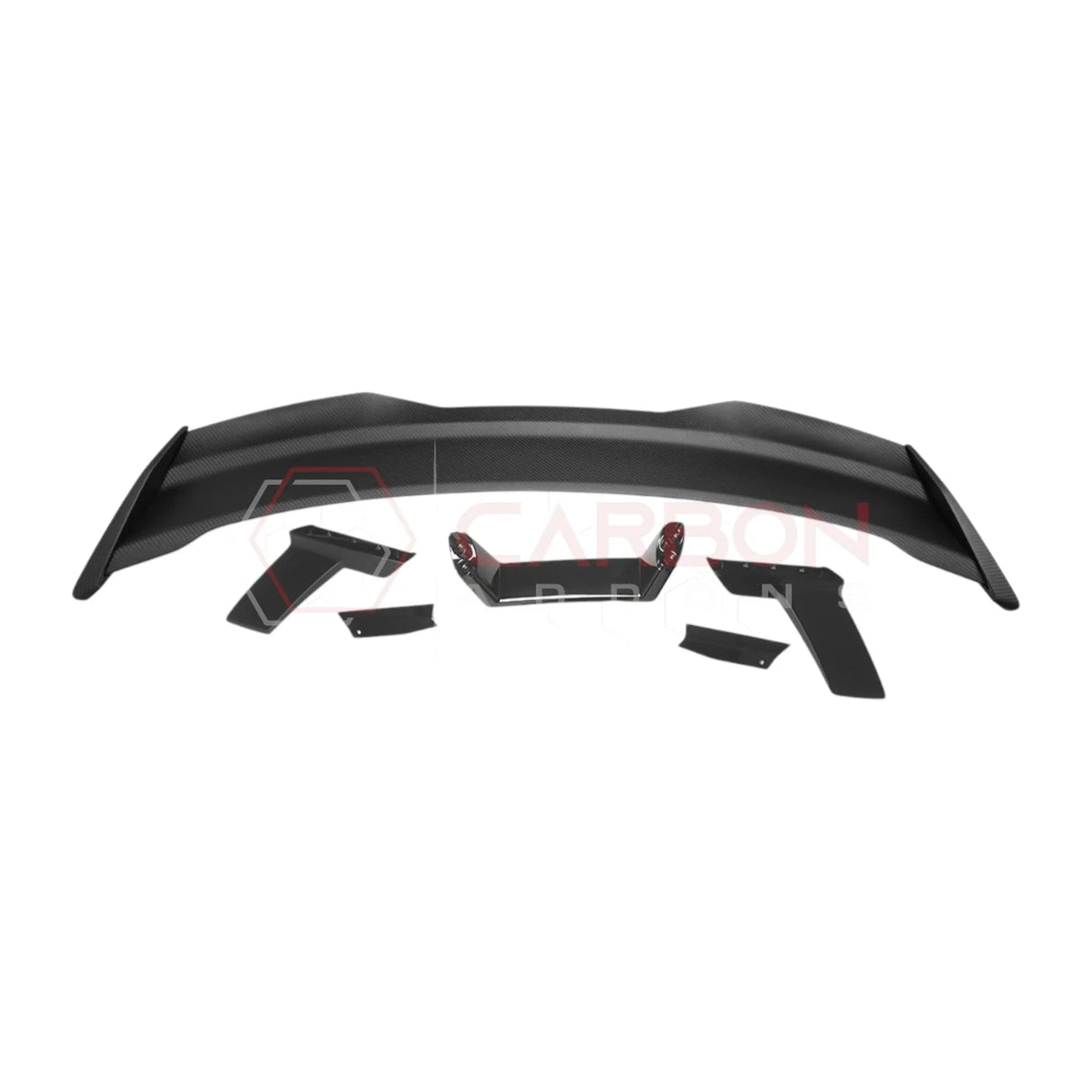 2024+ S650 Mustang Dark Horse Style Carbon Fiber Spoiler with built in Gurney Flap