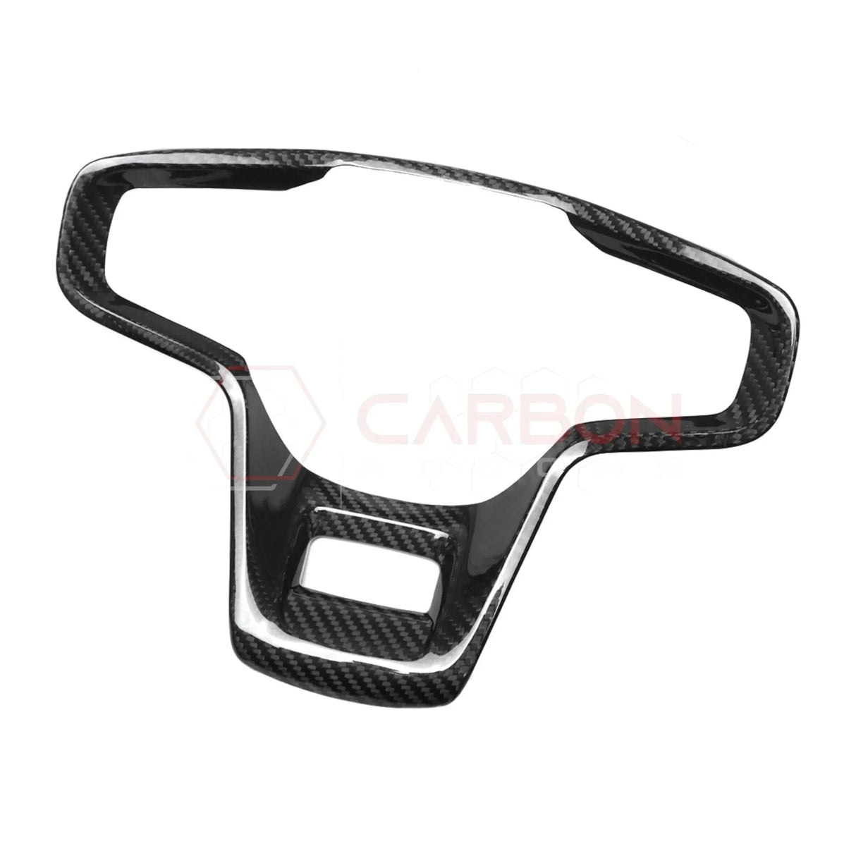 Real Carbon Fiber Steering Wheel Button Trim Cover For 2021+ Bronco
