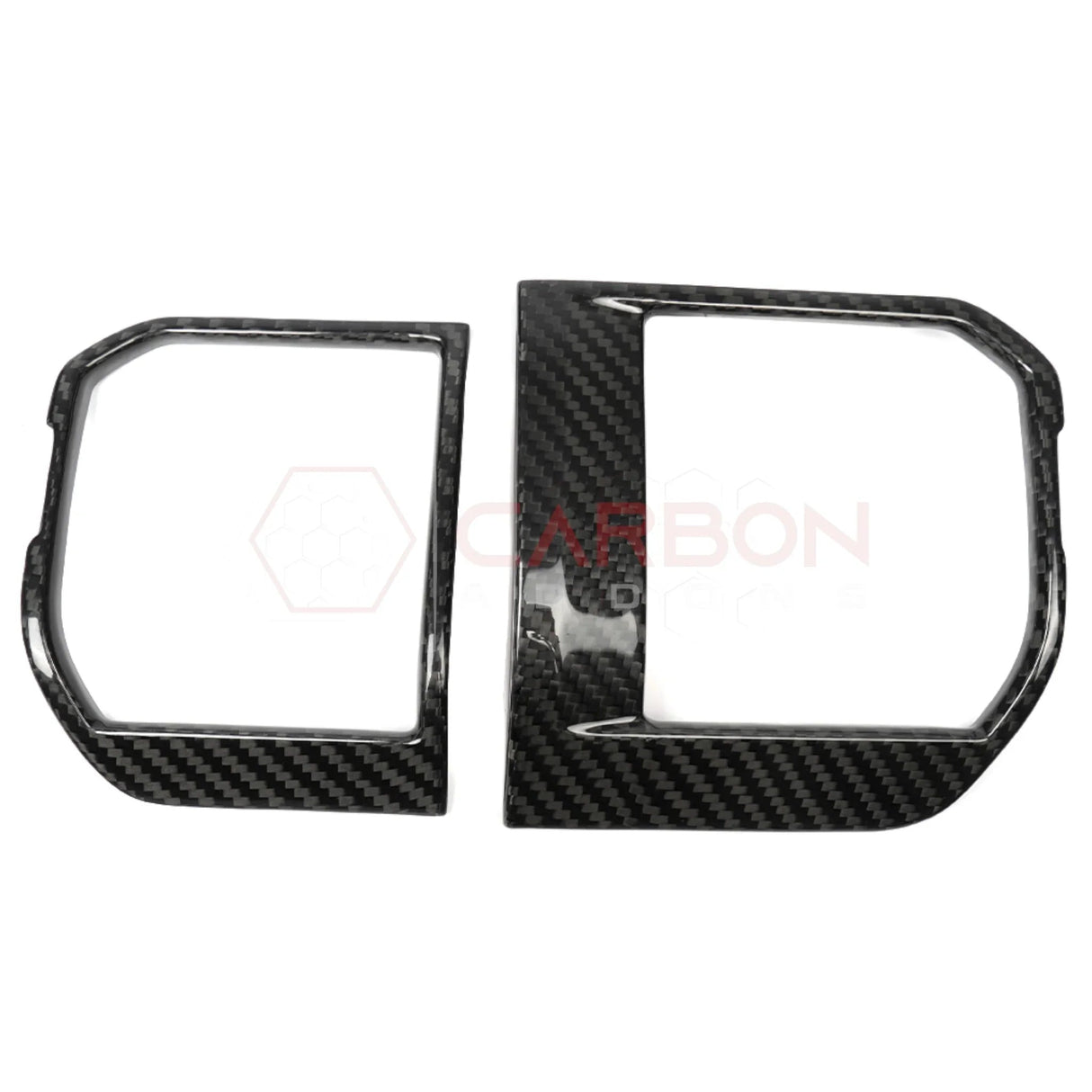 2021–Up Ford F-150 Carbon Fiber Dashboard AC Vent Trim Covers – 2pcs Set