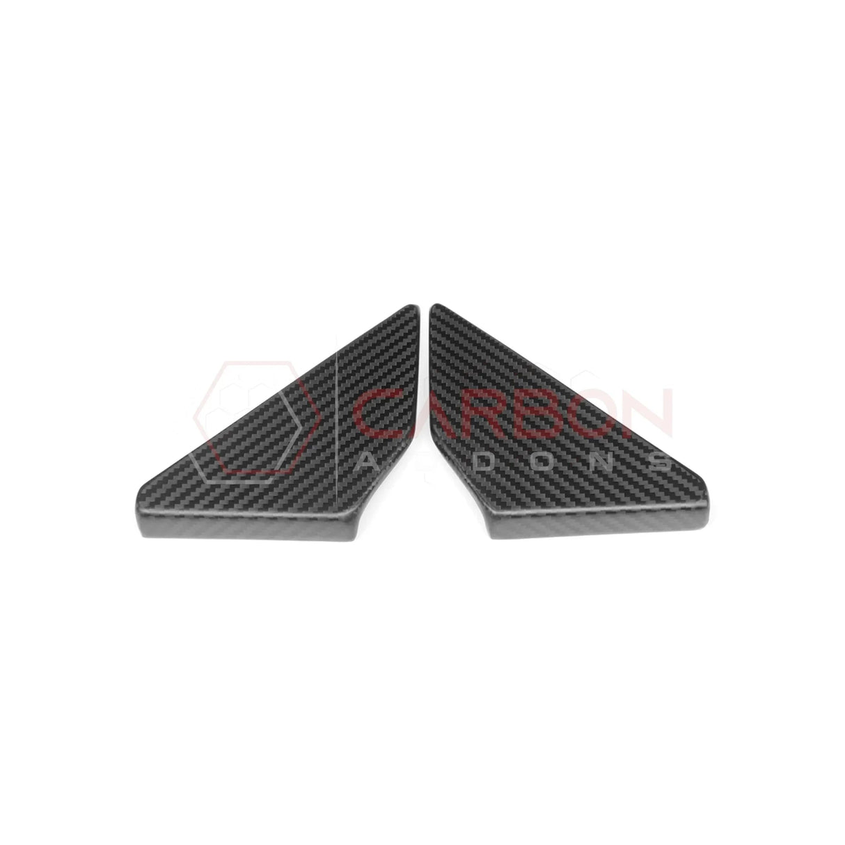 2021–2025 Ford Bronco Rear Door Window Triangle Trim Carbon Fiber Covers