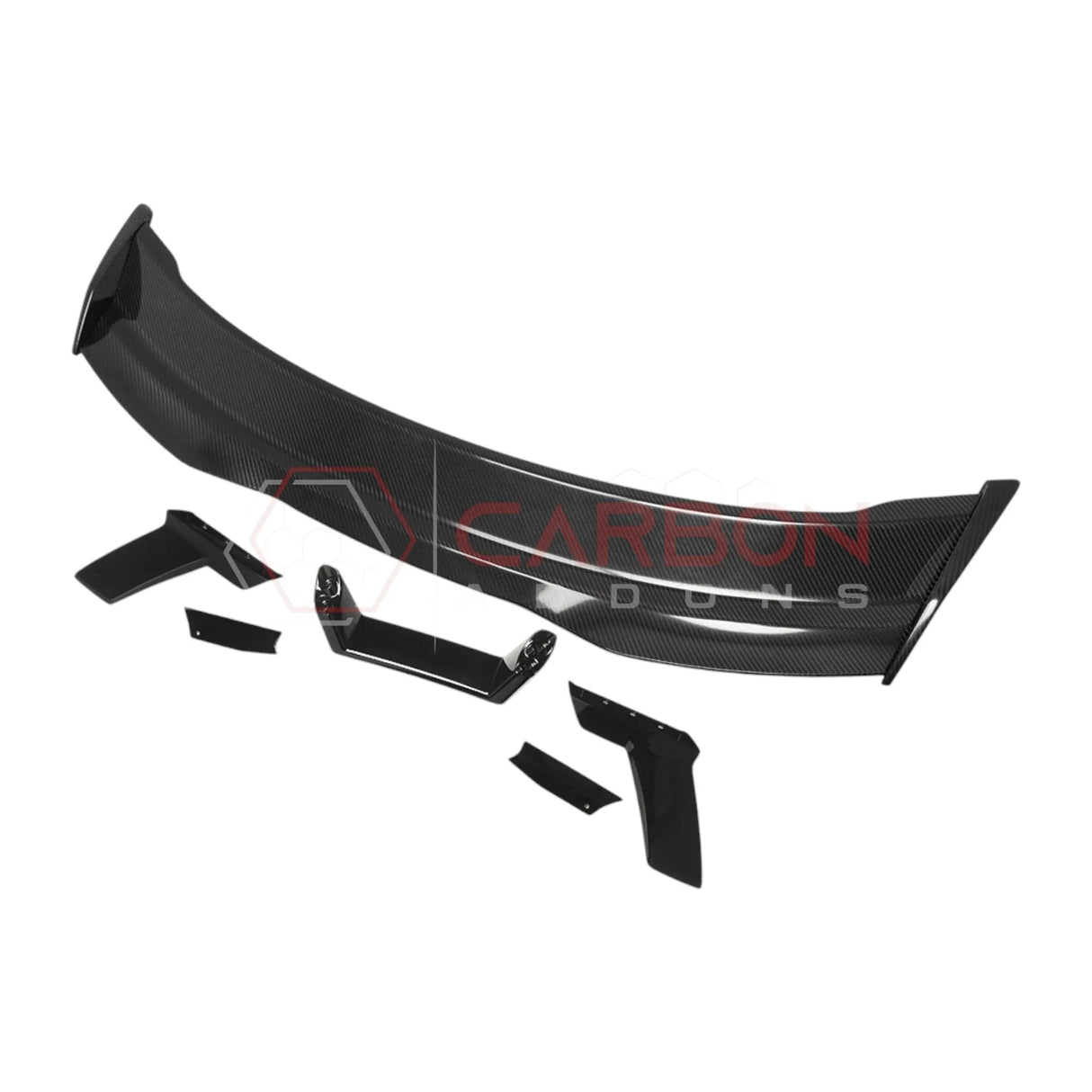 2024+ S650 Mustang Dark Horse Style Carbon Fiber Spoiler with built in Gurney Flap