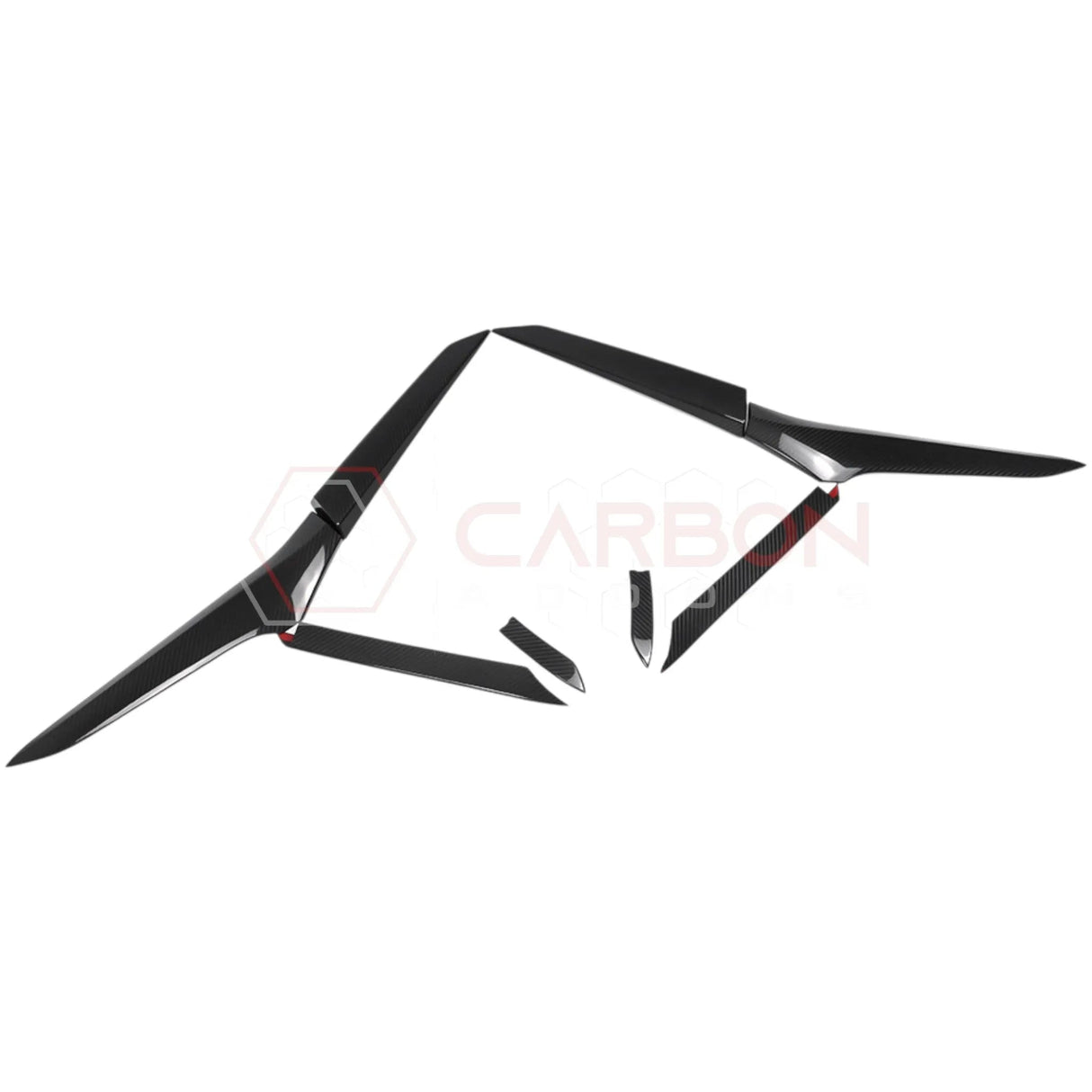 C8 Corvette Z06/ERay Carbon Fiber Side Scoop Boomerang Trim Covers