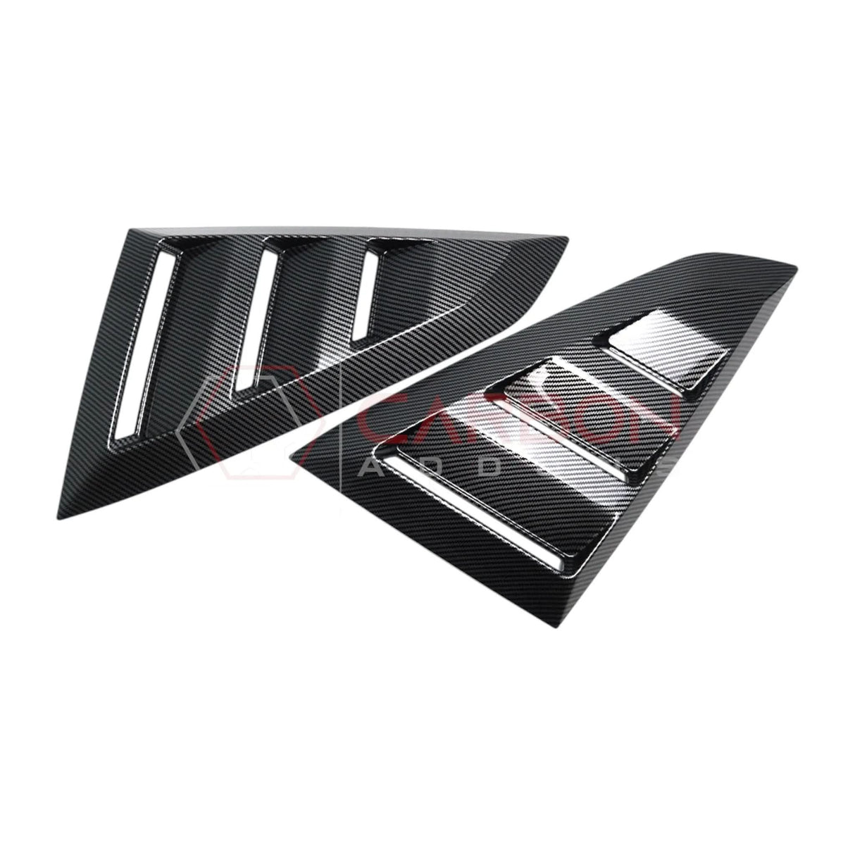 2024+ S650 Mustang Rear Quarter Window Louvers - ABS Plastic