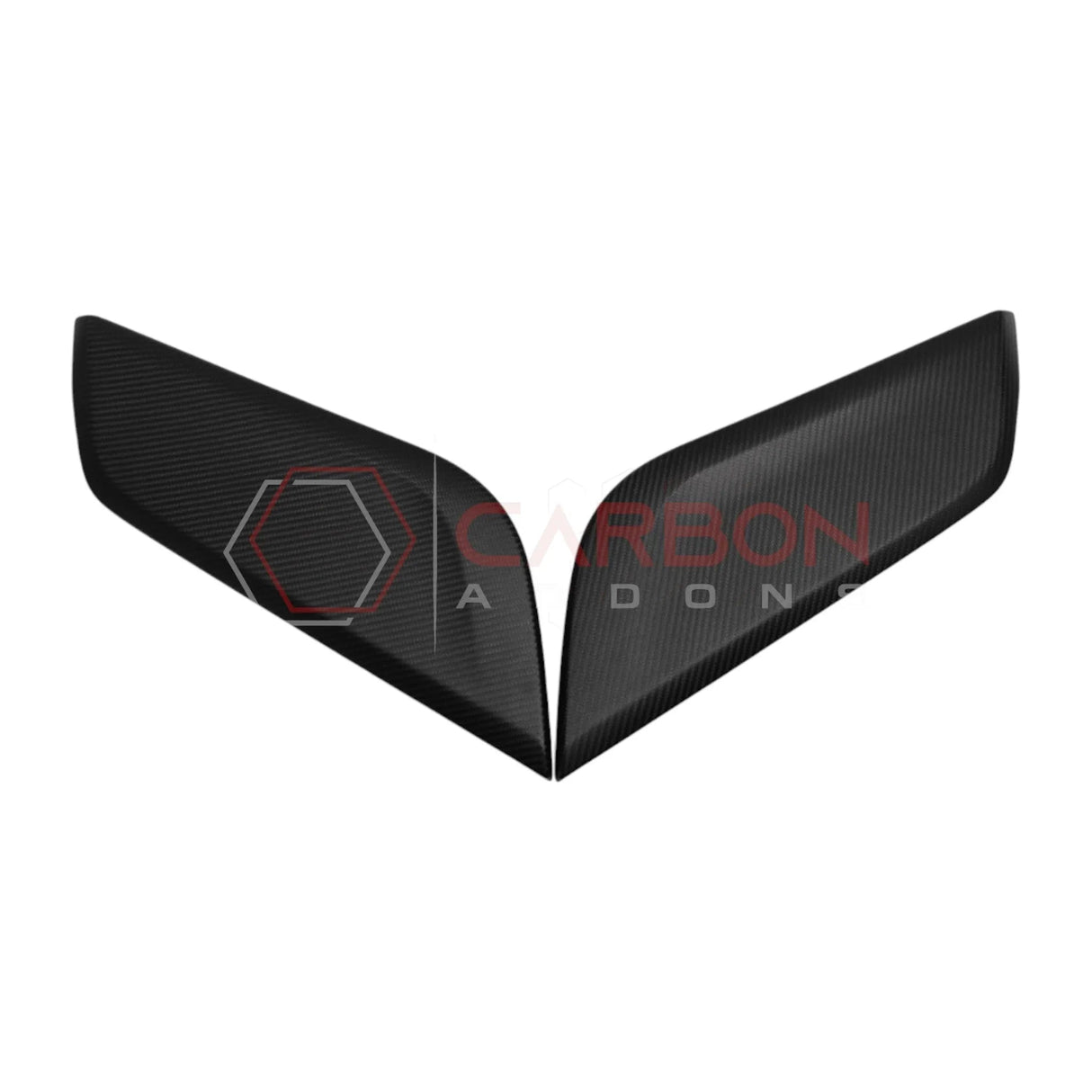 2024+ S650 Mustang Real Carbon Fiber Center Console Side Trim Covers