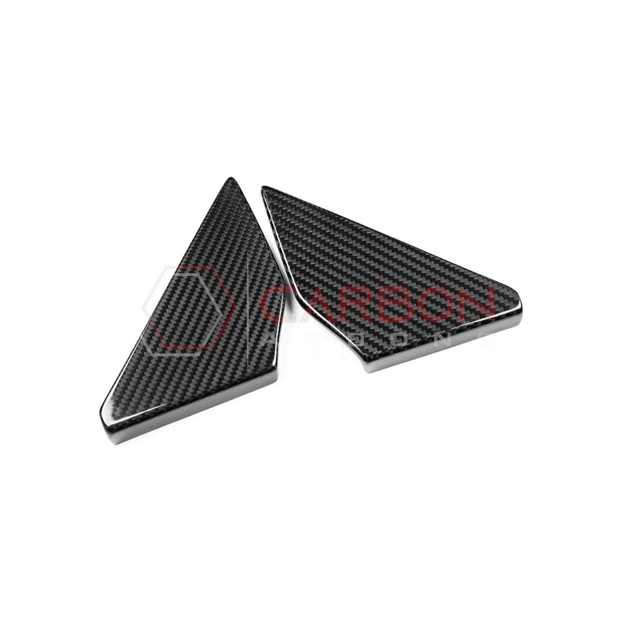 2021–2025 Ford Bronco Rear Door Window Triangle Trim Carbon Fiber Covers