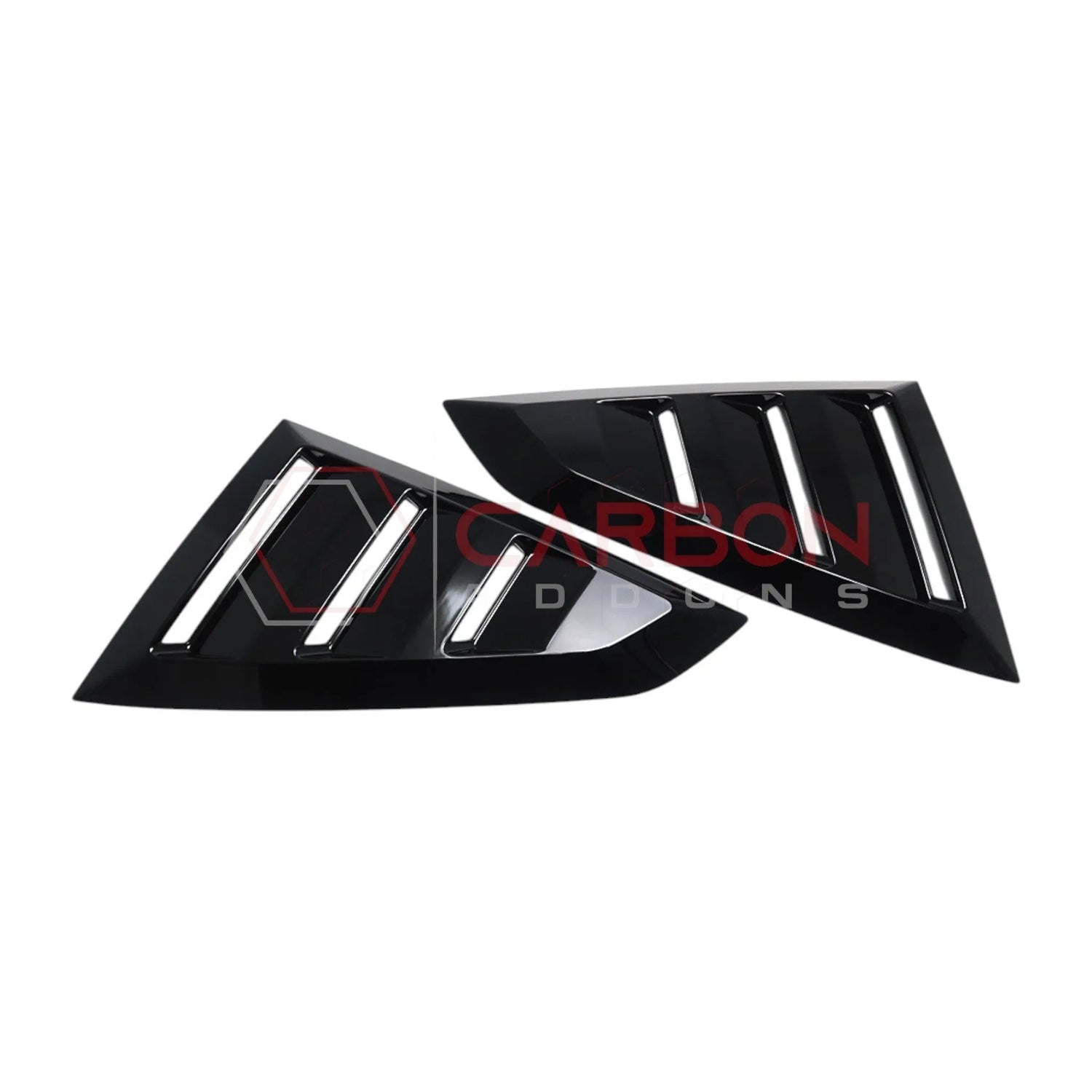 2024+ S650 Mustang Rear Quarter Window Louvers - ABS Plastic