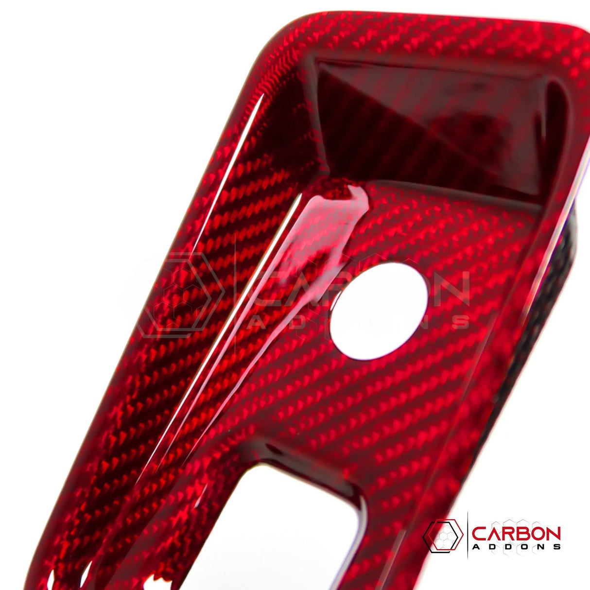 C8 Corvette Carbon Fiber Parking Brake / HUD Button Control Trim Cover (2020–2026)