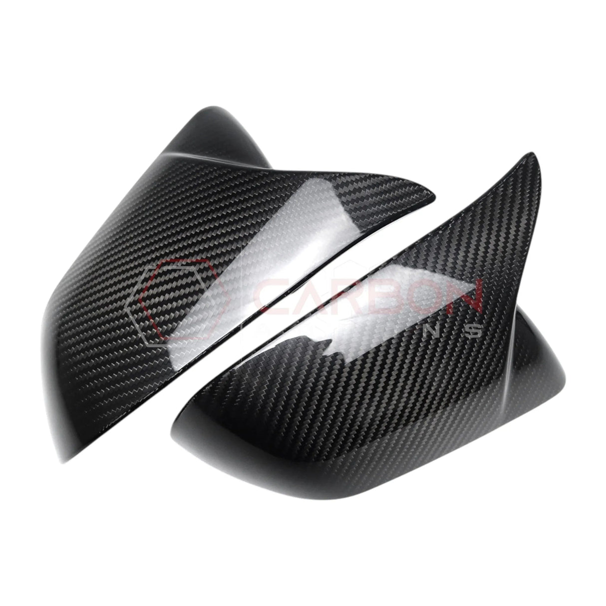 2024+ S650 Mustang M Style Carbon Fiber Exterior Side Mirror Cover