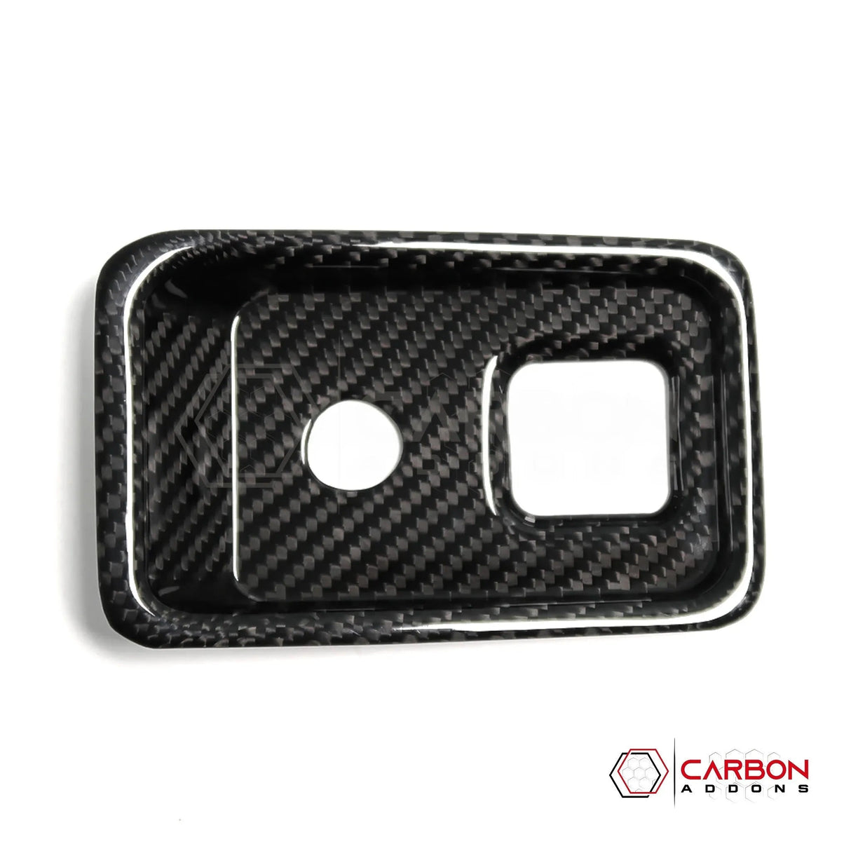 C8 Corvette Carbon Fiber Parking Brake / HUD Button Control Trim Cover (2020–2026)