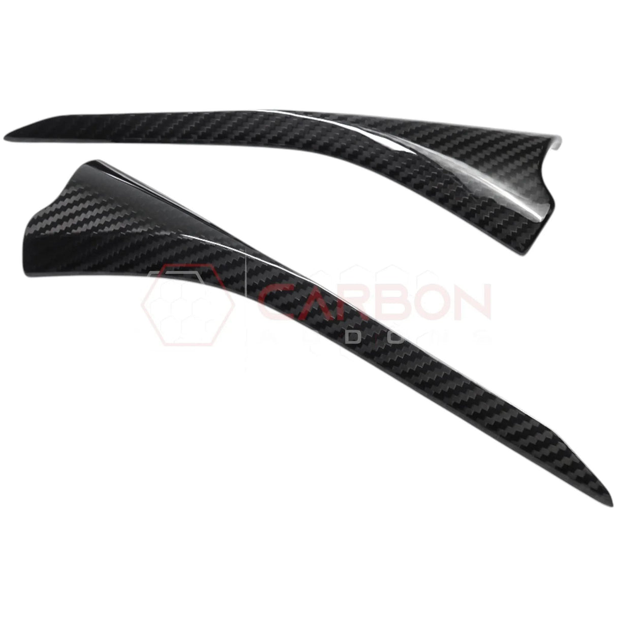 C8 Corvette Real Carbon Fiber Door Panel Upper Trim Covers(2020-2025)