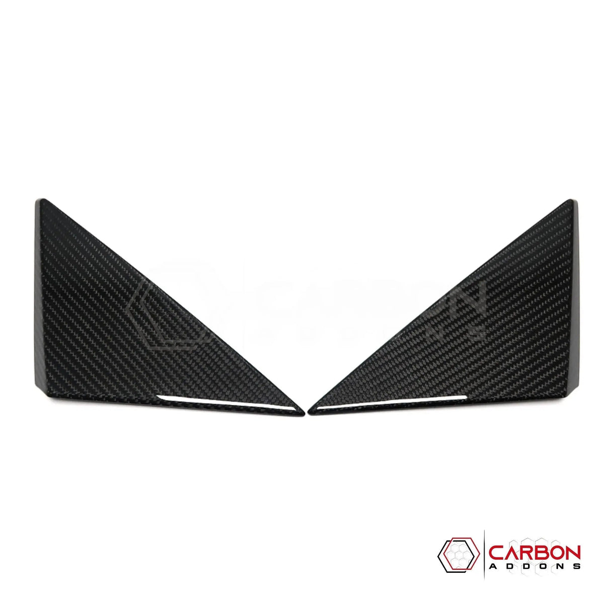 C8 Corvette 2020+ Real Carbon Fiber A-Pillar Exterior Trim Cover