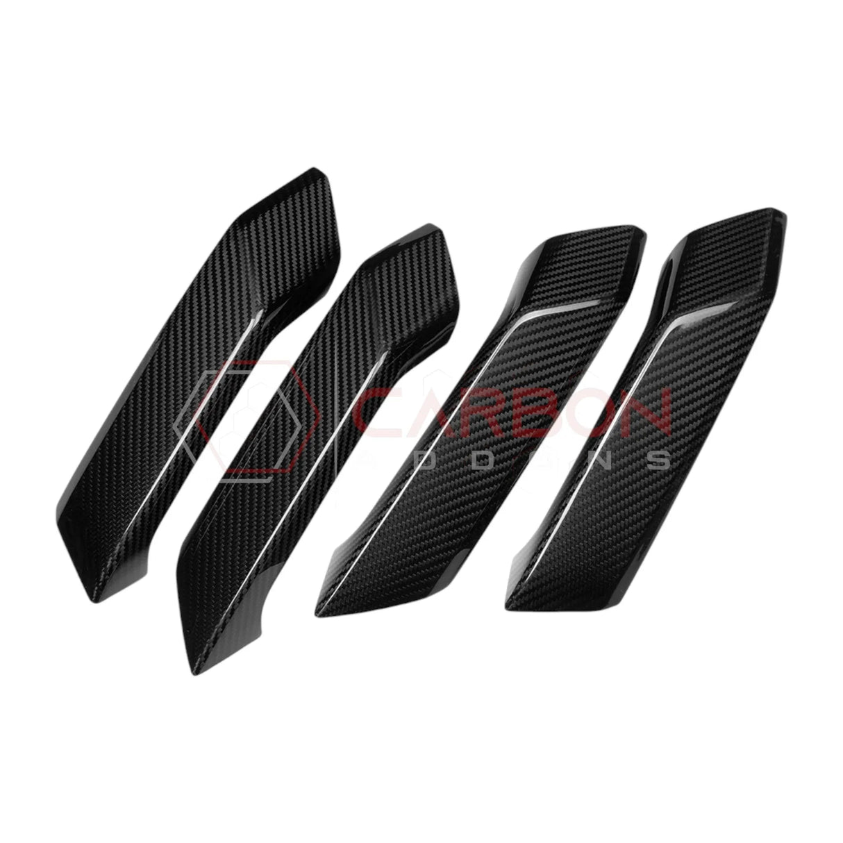 2021+ Bronco Real Carbon Fiber Interior Lower Door Handle Trim Covers