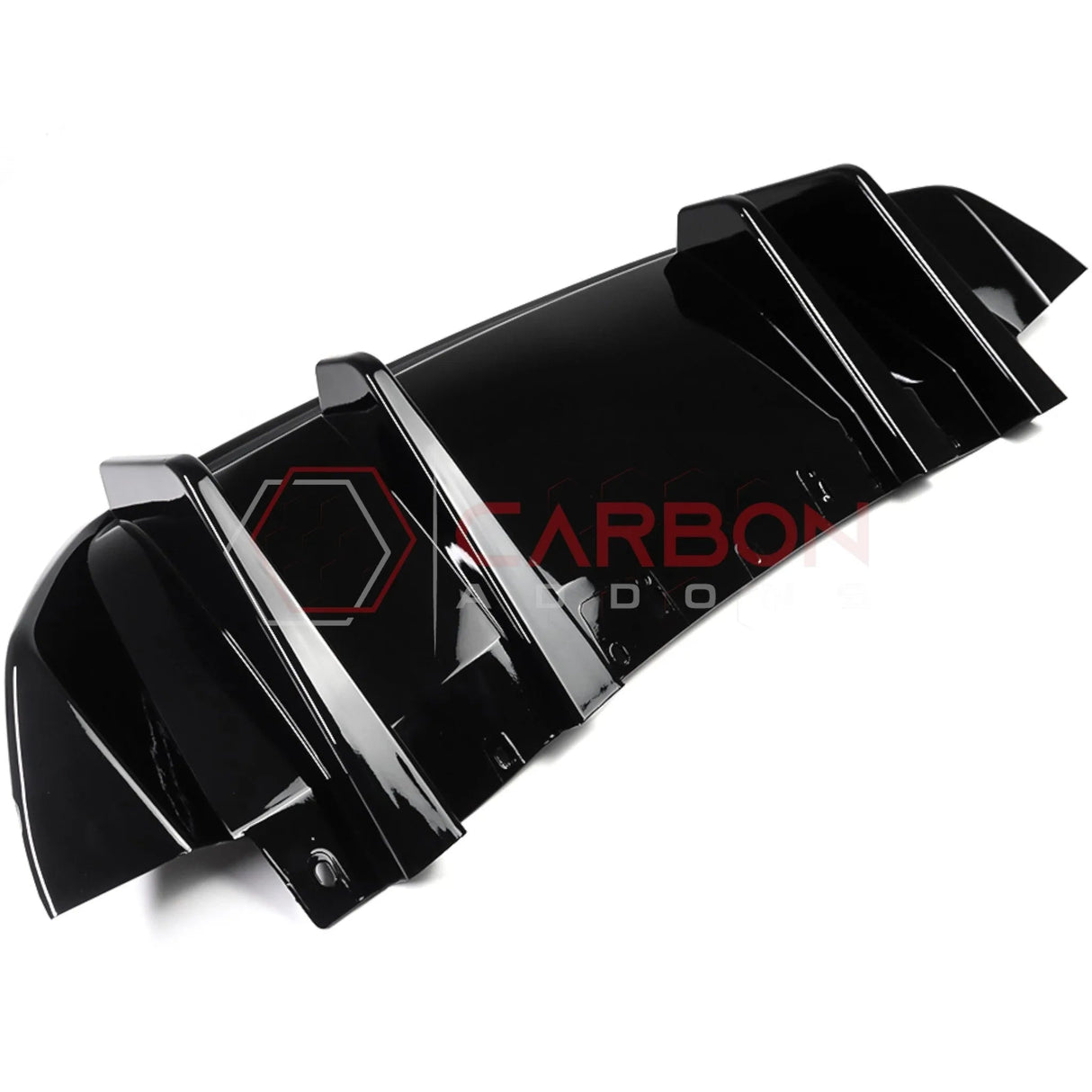 2024+ Mustang GT Ecoboost Rear Diffuser Addon with Fins | ABS