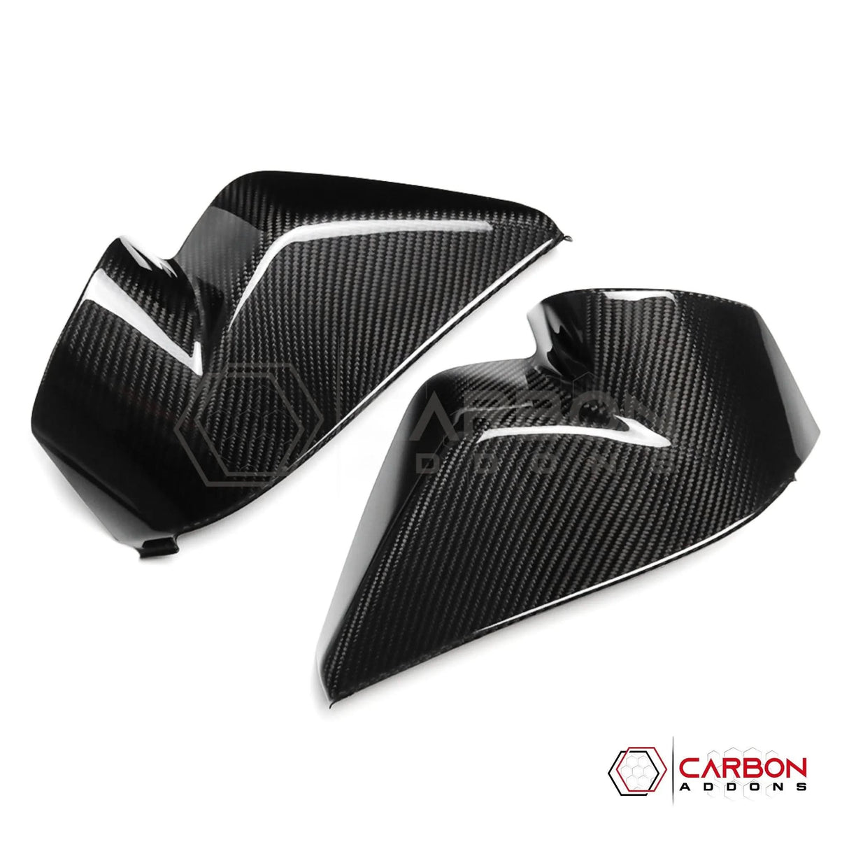 C8 Corvette Real Carbon Fiber Dashboard Door Sill Covers | Interior Overlay (2020–2026)
