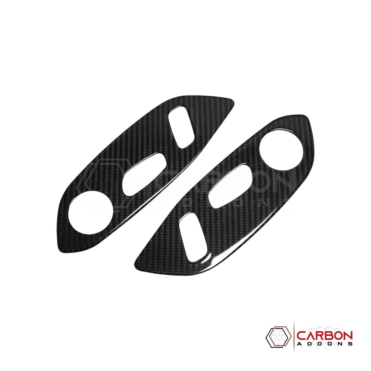 C8 Corvette Real Carbon Fiber Seat Control Adjuster Trim Covers | Interior Upgrade (2020–2026)