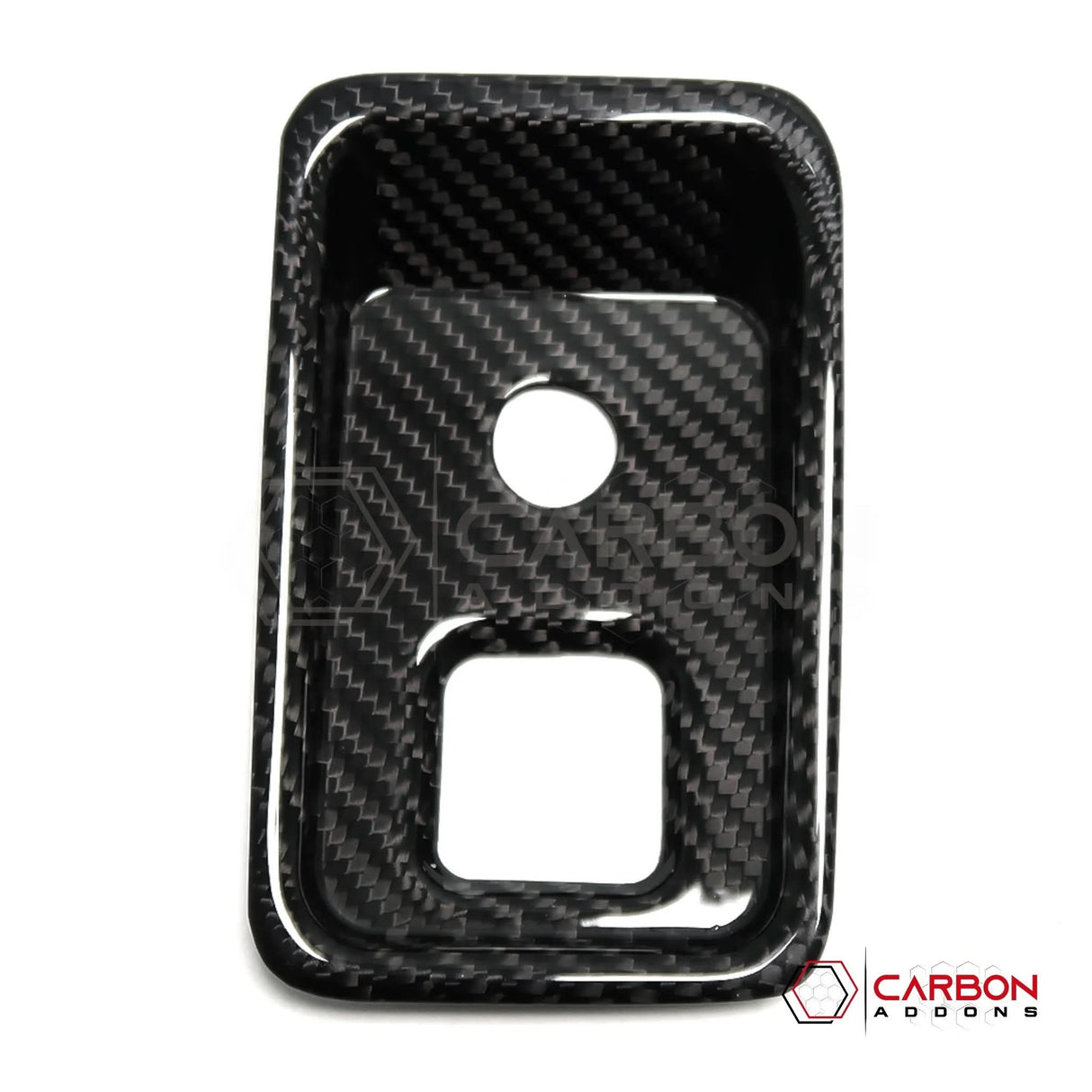 C8 Corvette Carbon Fiber Parking Brake / HUD Button Control Trim Cover (2020–2026)