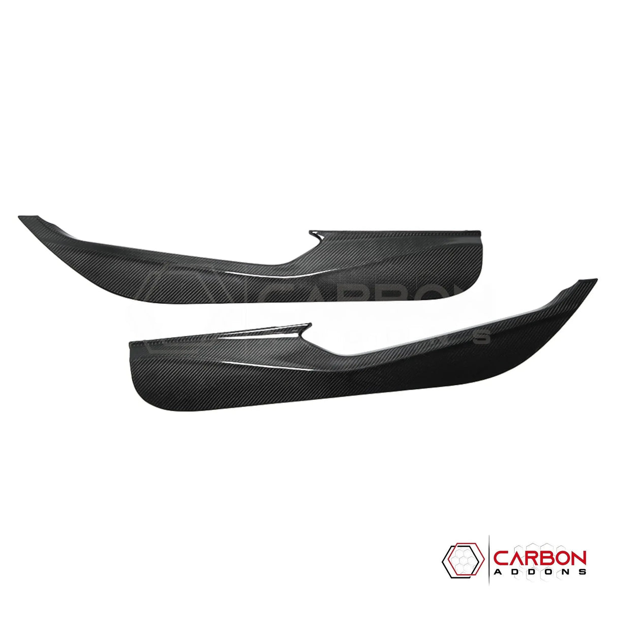 C8 Corvette Real Carbon Fiber Door Kick Panel Covers | Interior Overlay (2020–2026)