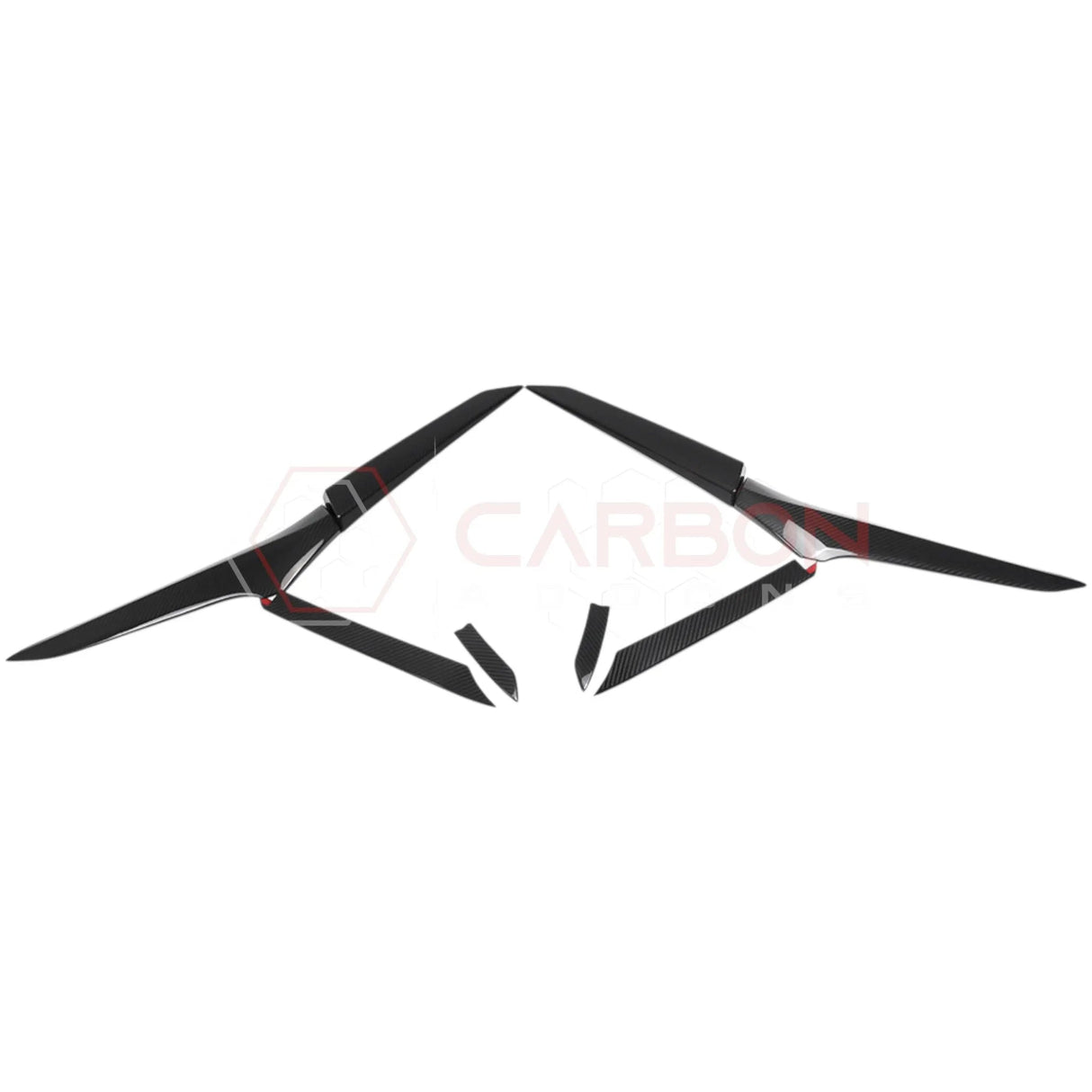C8 Corvette Z06/ERay Carbon Fiber Side Scoop Boomerang Trim Covers