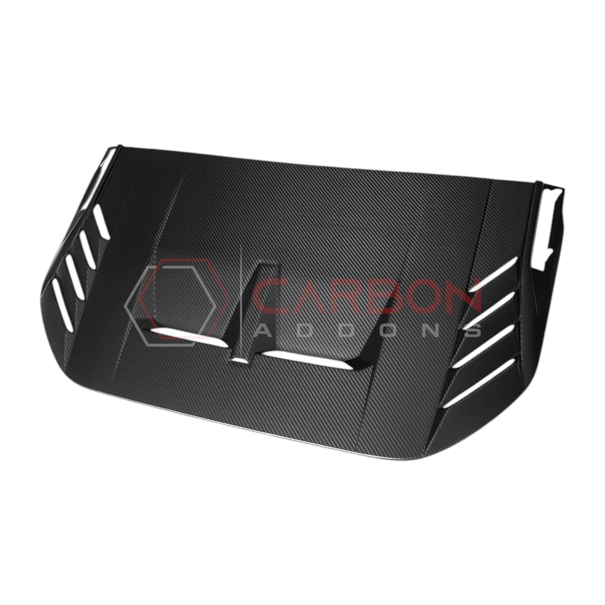 2021+ Bronco Raptor Real Carbon Fiber Hood Vent Trim Cover