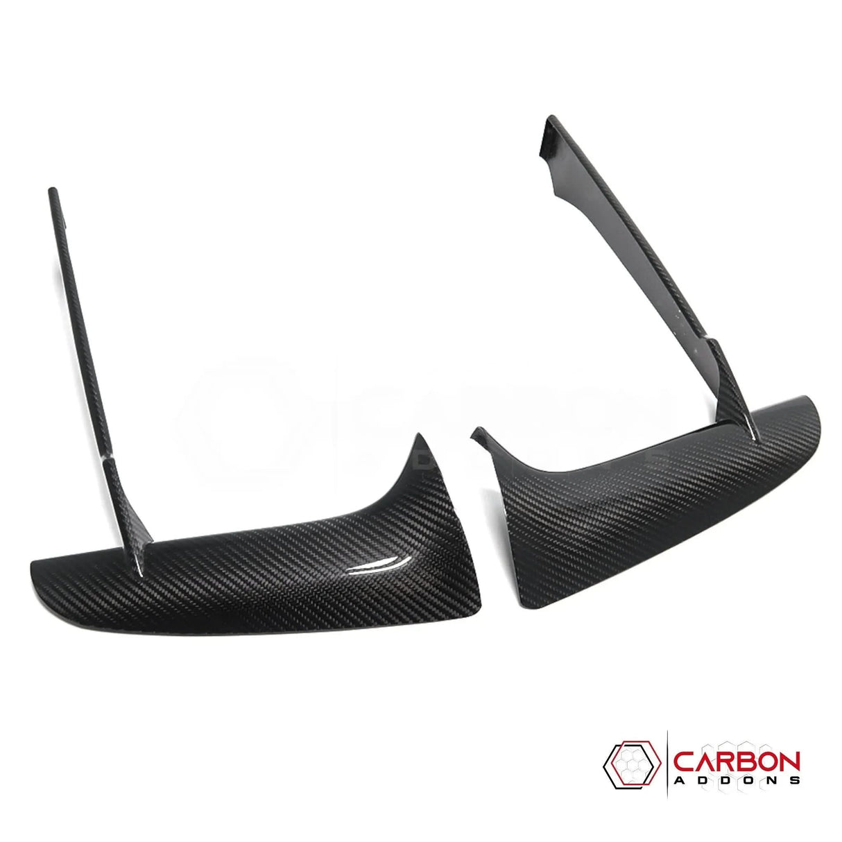 C8 Corvette Stingray Carbon Fiber Front Bumper Grille Bezel Covers | Exterior Upgrade (2020–2026)