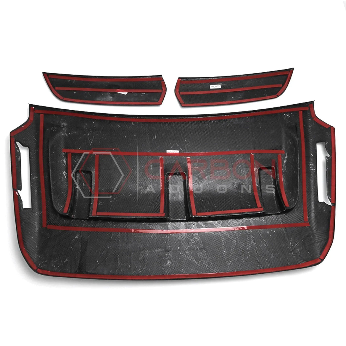 Real Carbon Fiber Hood Vent Cover for 2021+ Ford F-150 Raptor (V6)