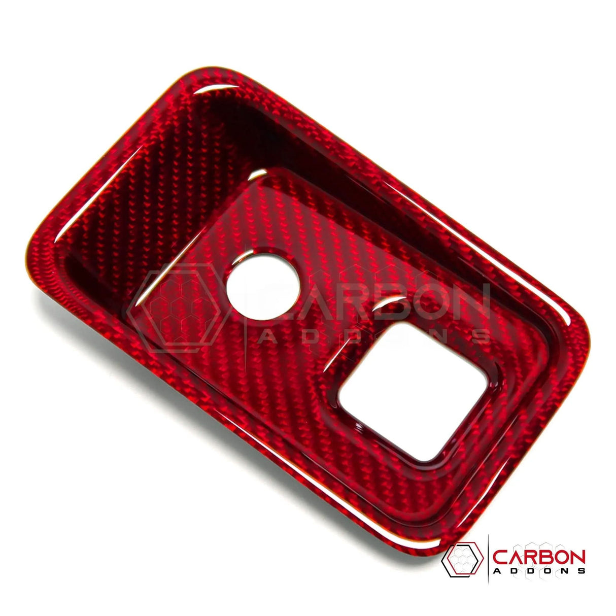 C8 Corvette Carbon Fiber Parking Brake / HUD Button Control Trim Cover (2020–2026)