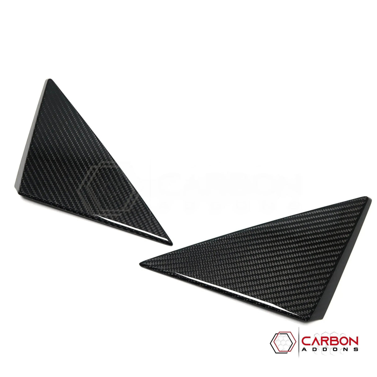 C8 Corvette 2020+ Real Carbon Fiber A-Pillar Exterior Trim Cover