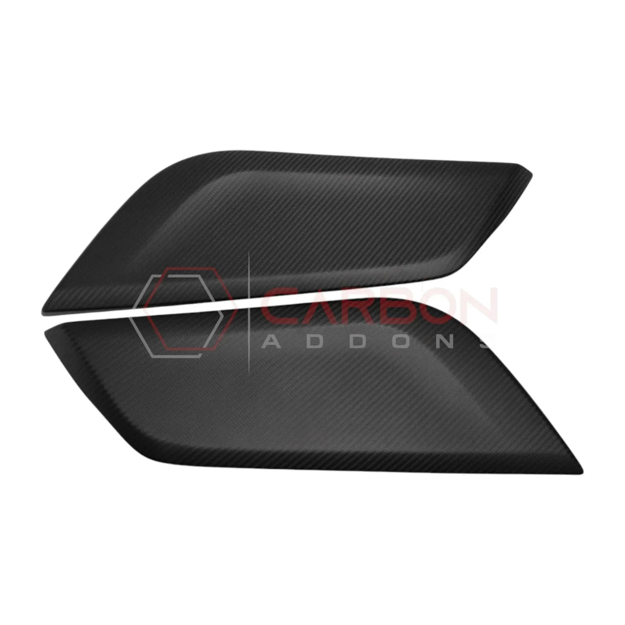 Real Carbon Fiber Center Console Side Trim Covers for 2024+ Ford Mustang