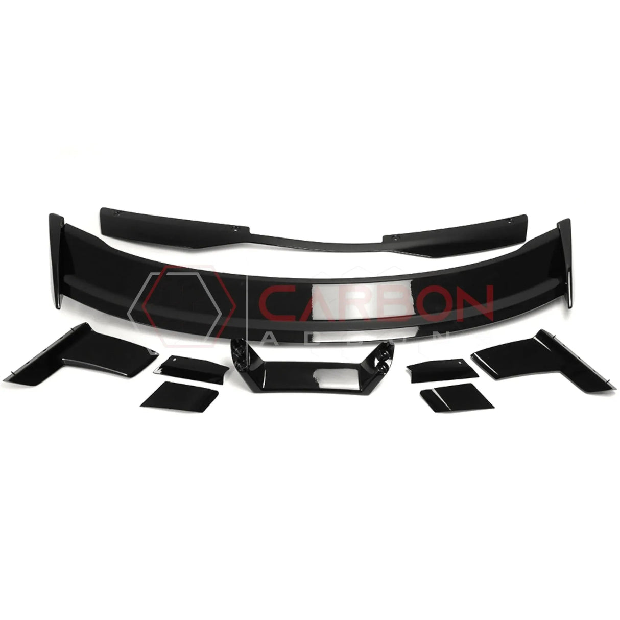 Dark Horse-Style Gloss Black Rear Spoiler with Integrated Gurney Flap for 2024+ Ford Mustang