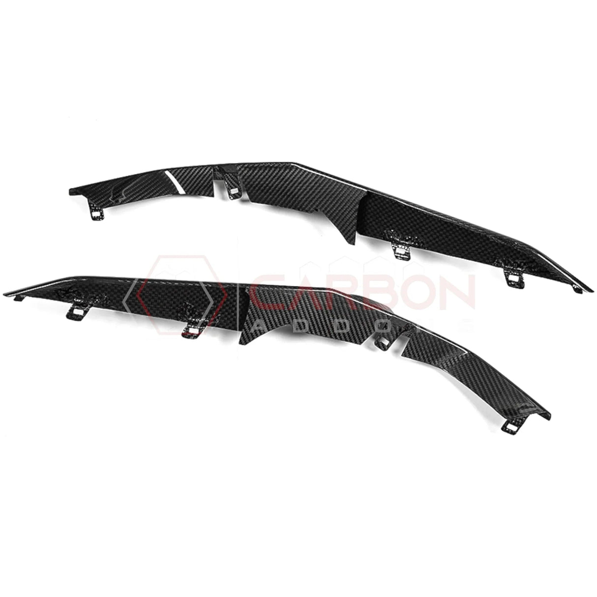 C8 Z06 Corvette Real Carbon Fiber Front Bumper Grill Trims