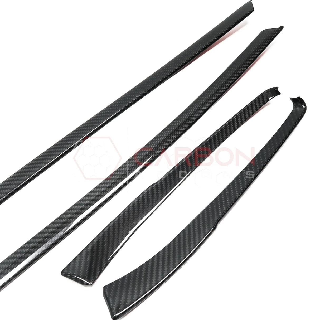 Carbon Fiber Side Window Sill Trim for Corvette C8 Stingray, Z51, Z06 (2020–2025) – Coupe or Convertible
