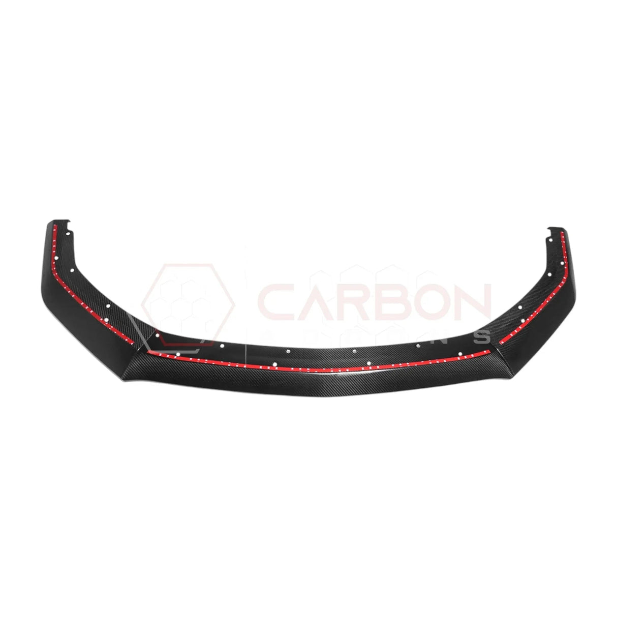 Real Carbon Fiber Front Lip Splitter Extensions for 2024+ Ford Mustang GT & EcoBoost (3-Piece Set)