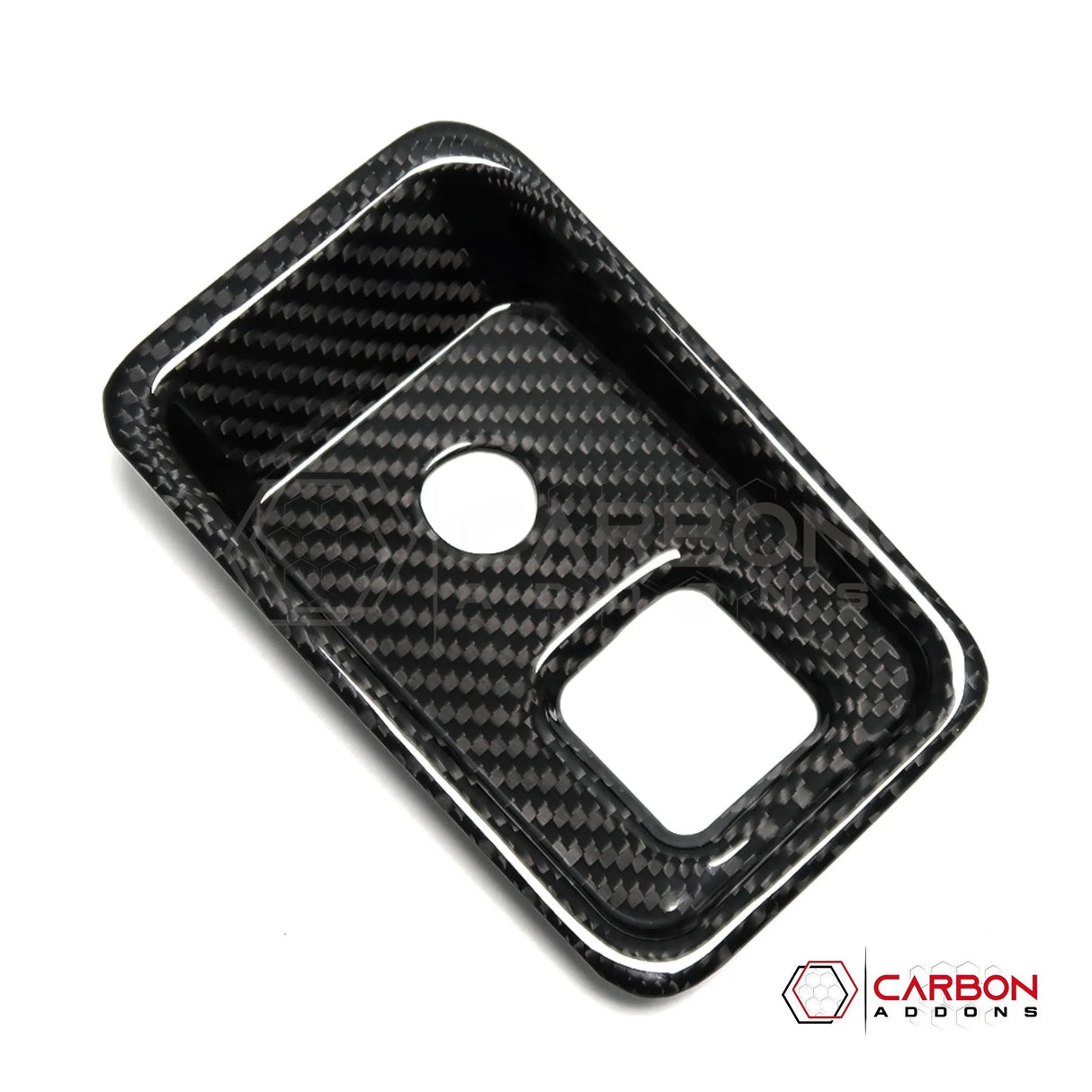 C8 Corvette Carbon Fiber Parking Brake / HUD Button Control Trim Cover (2020–2026)