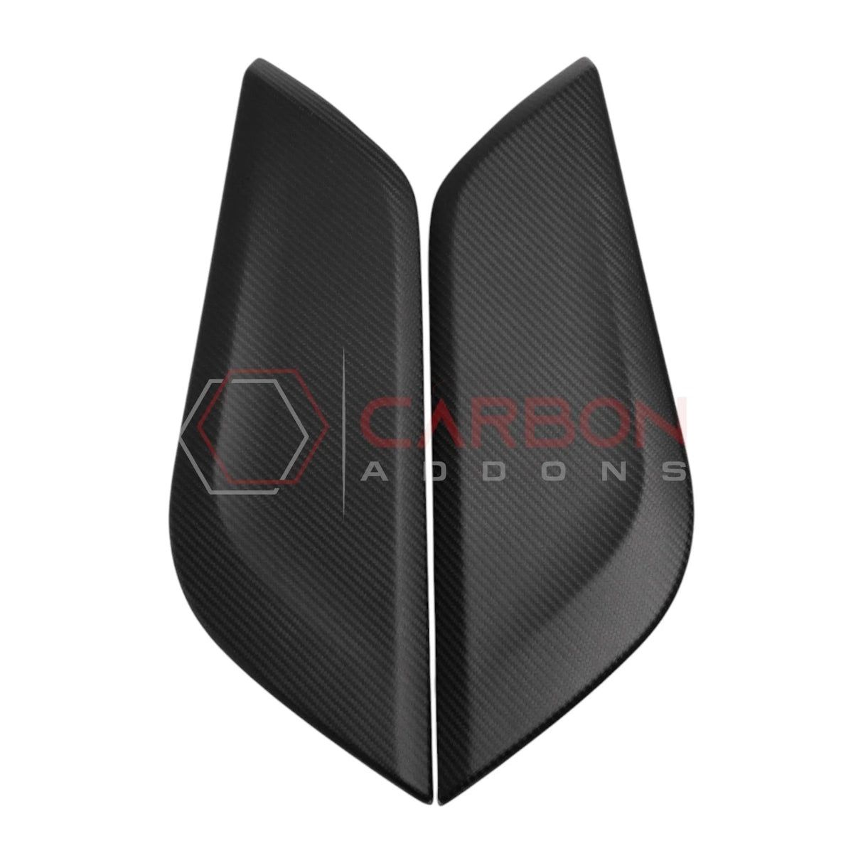 2024+ S650 Mustang Real Carbon Fiber Center Console Side Trim Covers