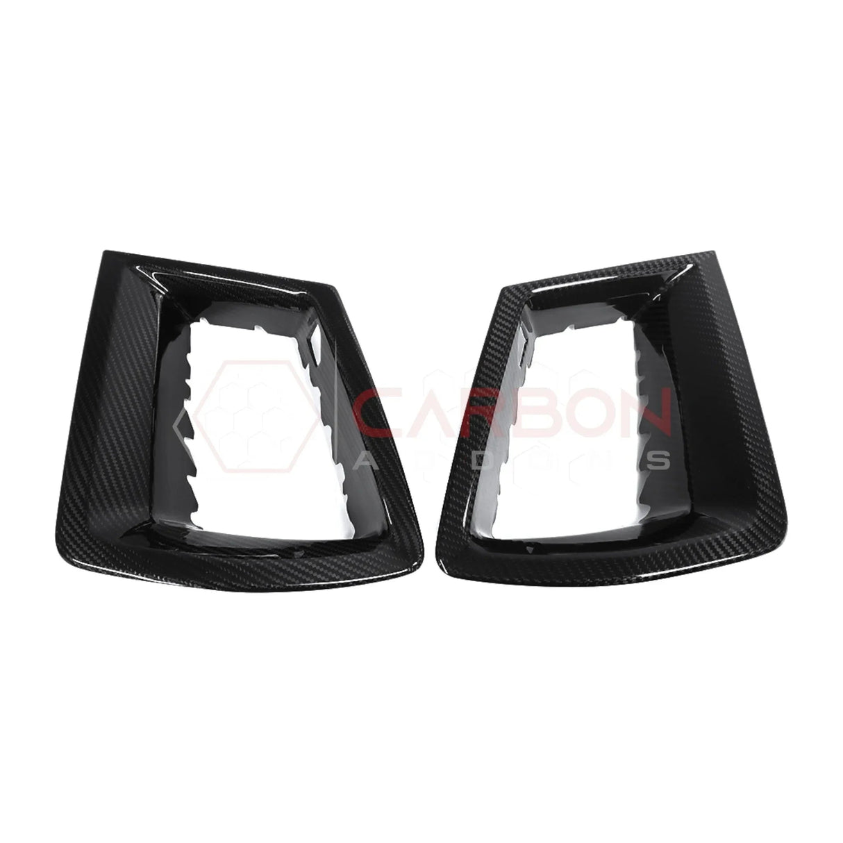 Real Carbon Fiber Upper Grille Insert Covers for 2024+ Ford Mustang GT