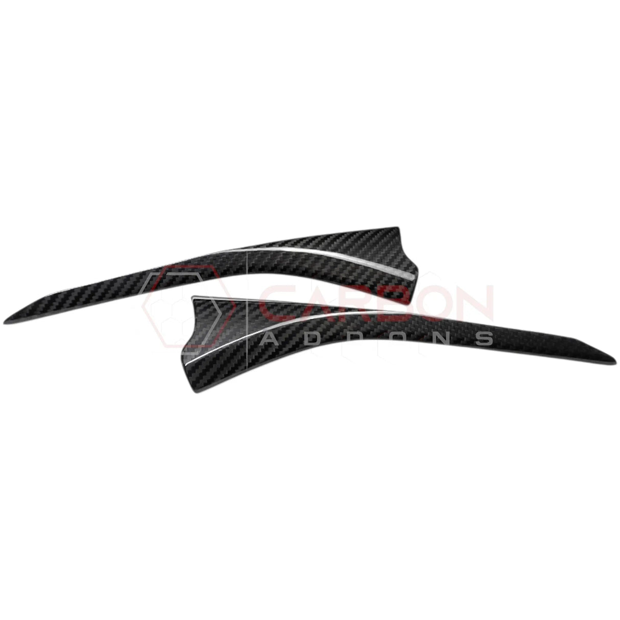 C8 Corvette Real Carbon Fiber Door Panel Upper Trim Covers