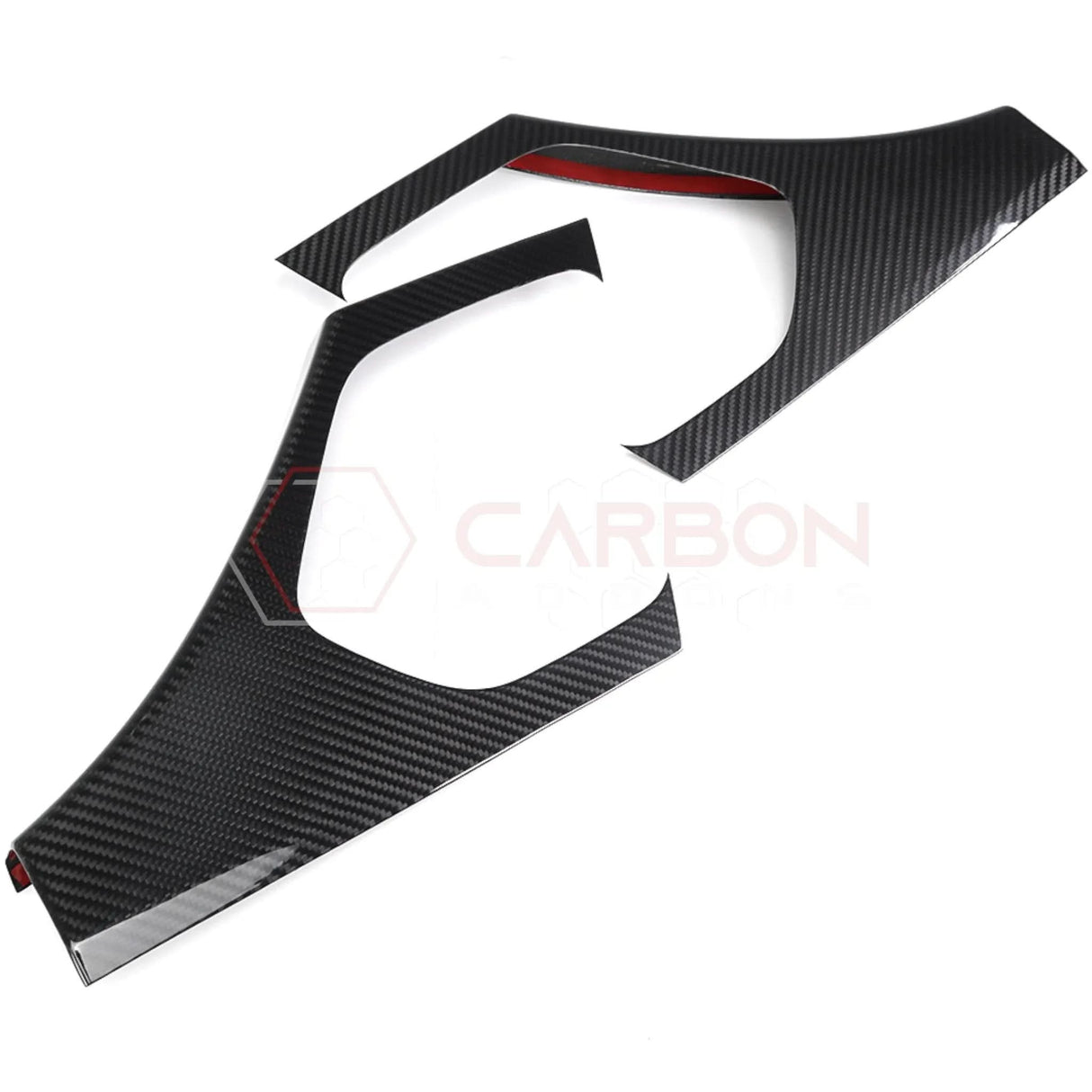 C8 Corvette Real Carbon Fiber Rear Door Sill Panel Covers