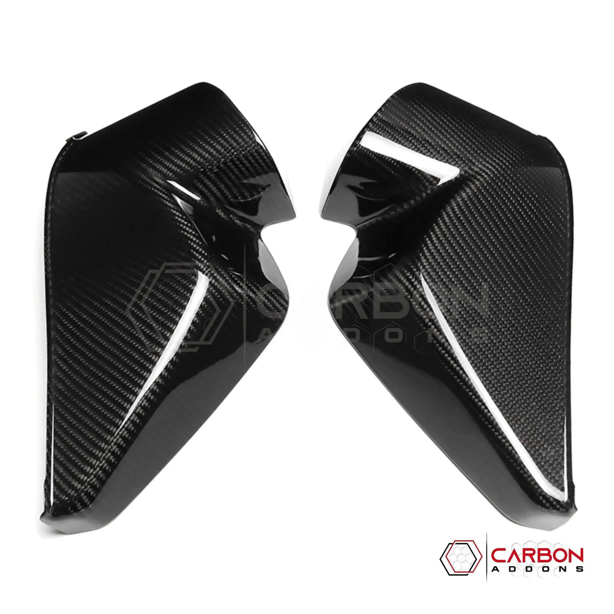 C8 Corvette Real Carbon Fiber Dashboard Door Sill Covers | Interior Overlay (2020–2026)